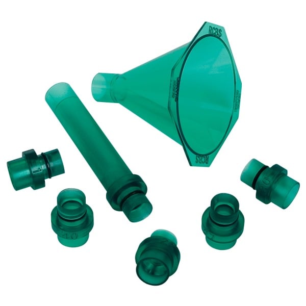 RCBS QUICK CHANGE POWDER FUNNEL KIT w/ 5 ADAPTORS