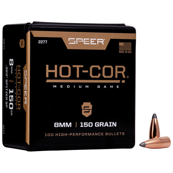 Speer 32 Caliber (.323 Diameter) Bullets 150 grain Spitzer Box of 100