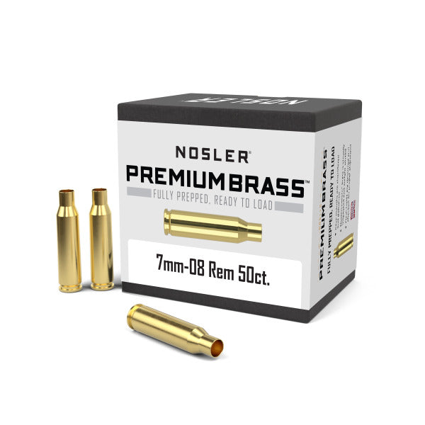 Nosler 7mm-08 Remington Brass Box of 50