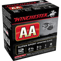 Winchester AA 12 Gauge Ammunition 2-3/4" #8 1 oz 1350 fps Case of 250