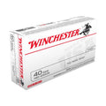 Winchester White Box 40 S&W Ammunition 180 Grain Full Metal Jacket Box of 50