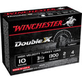 Winchester Double X Turkey 10 Gauge Ammunition 3-1/2" #4 2 oz 1300 fps Plated Box of 10