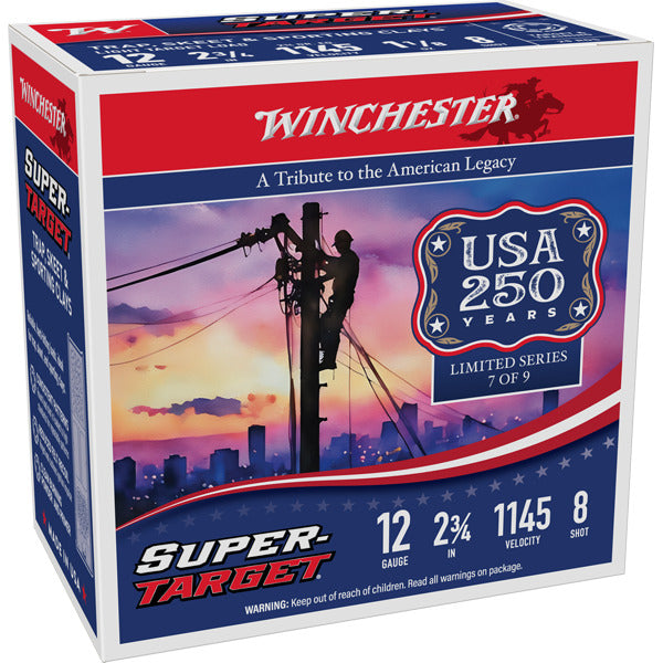 Winchester Super Target 12 Gauge Ammunition 2-3/4" #8 1-1/8 oz 1145 fps Case of 250