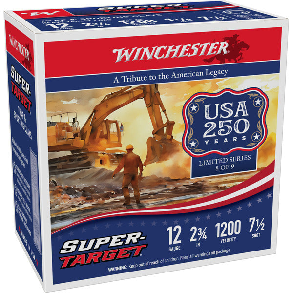 Winchester Super Target 12 Gauge Ammunition 2-3/4" #7.5 1-1/8 oz 1200 fps Case of 250