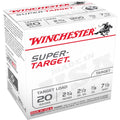 Winchester Super-Target 20 Gauge Ammunition 2-3/4" #7.5 7/8 oz 1200 fps Case of 250