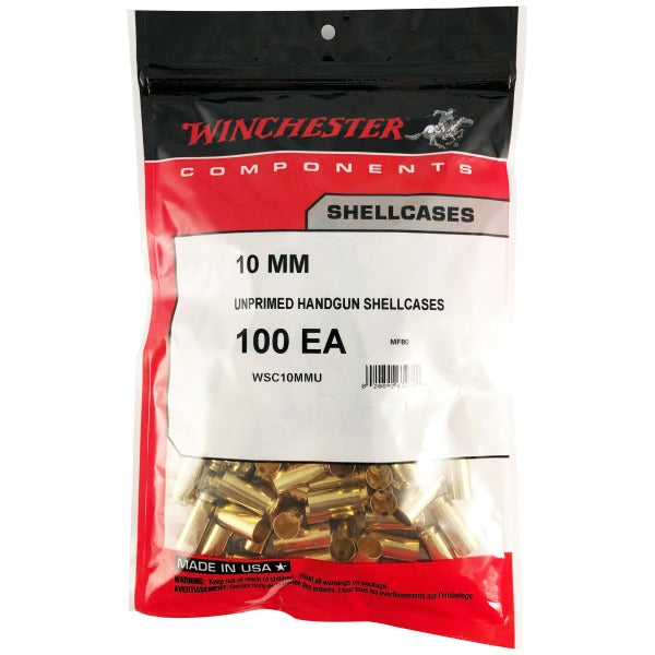 Winchester 10mm Auto Brass Bag of 100