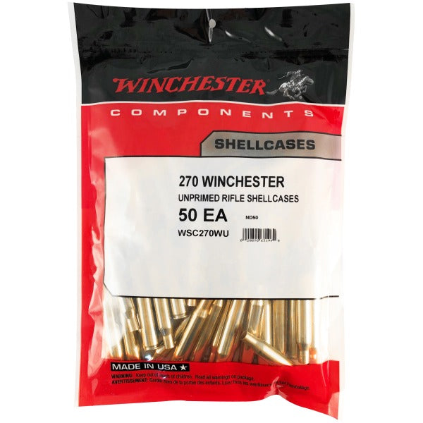 Winchester 270 Winchester Brass Bag of 50