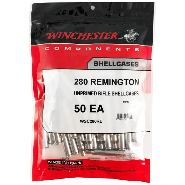 Winchester 280 Remington Nickel Plated Brass Bag of 50