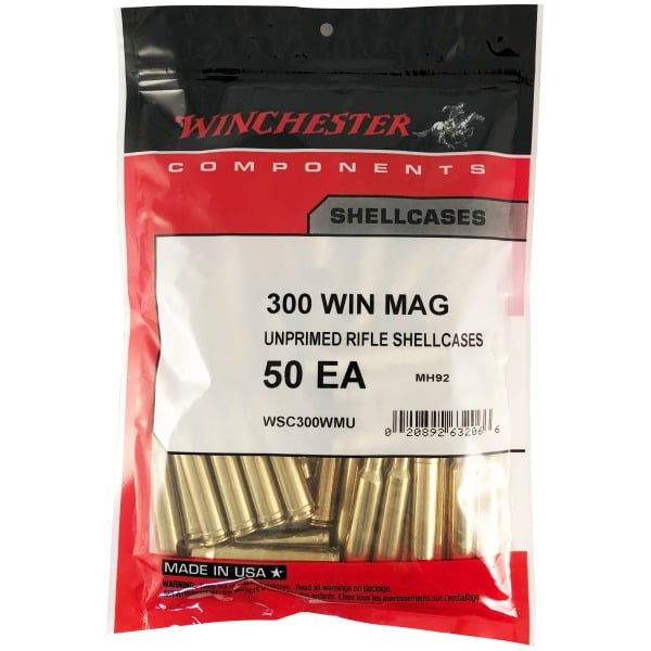 Winchester 300 Winchester Magnum Brass Bag of 50