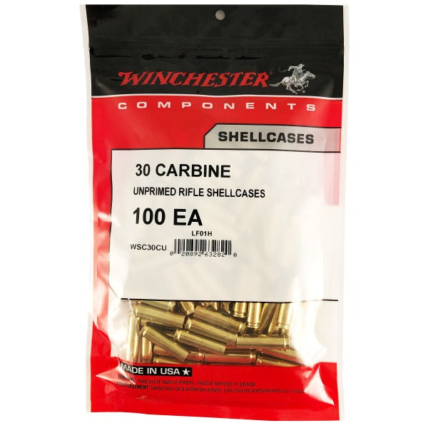 Winchester 30 M1 Carbine Brass Bag of 100