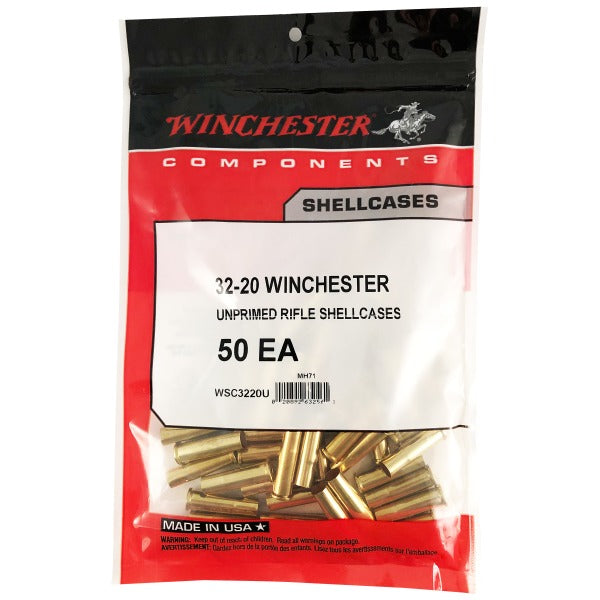 Winchester 32-20 WCF Brass Bag of 50