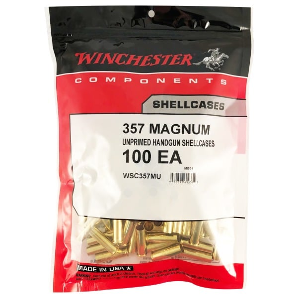 Winchester 357 Magnum Brass Bag of 100