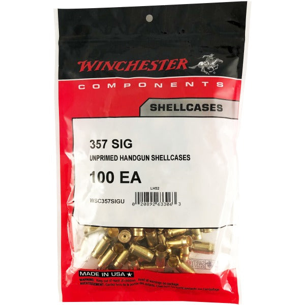 Winchester 357 SIG Brass Bag of 100