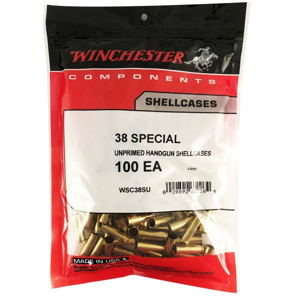 Winchester 38 Special Brass Bag of 100