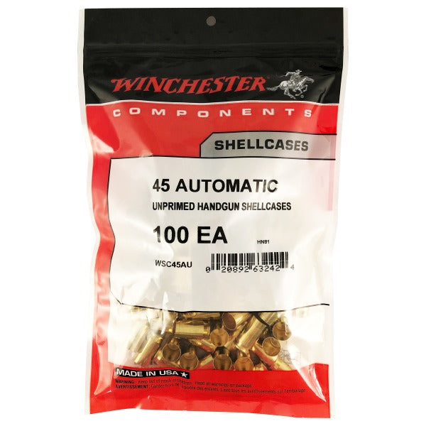 Winchester 45 ACP Brass Bag of 100