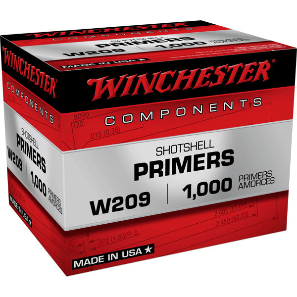 Winchester 209 Shotshell Primers Case of 5000