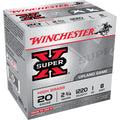 Winchester Super-X 20 Gauge Ammunition 2-3/4" #8 1 oz 1220 fps Box of 25