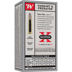 Winchester Super-X 22 Hornet Ammunition 45 Grain Jacketed Soft Point Box of 50