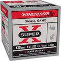 Winchester Super-X 410 Bore Ammunition 3" #4 11/16 oz 1135 fps Box of 25