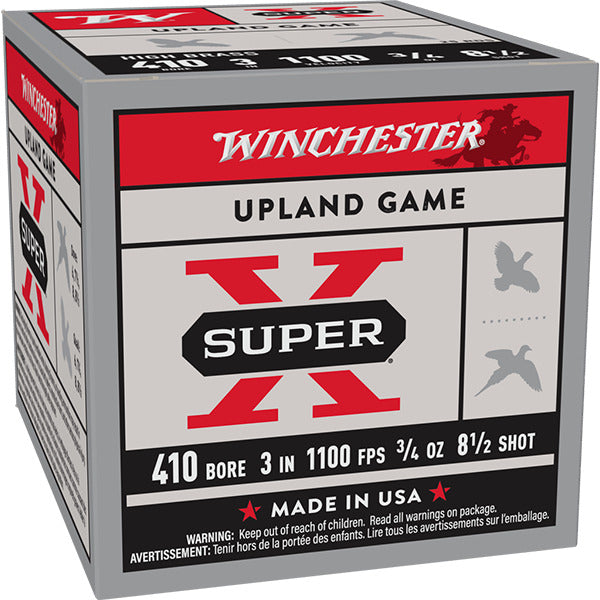 Winchester Super-X 410 Bore Ammunition 3" #8.5 Box of 25