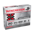Winchester Super-X 20 Gauge Ammunition 2-3/4" #3 1200 fps Buckshot Box of 5