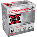 Winchester Super-X 12 Gauge Ammunition 2-3/4" #8 1-1/8 oz 1255 fps Box of 25