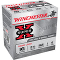 Winchester Super-X 16 Gauge Ammunition 2-3/4" #6 1 oz 1165 fps Box of 25