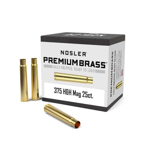 Nosler 375 H&H Magnum Brass Box of 25