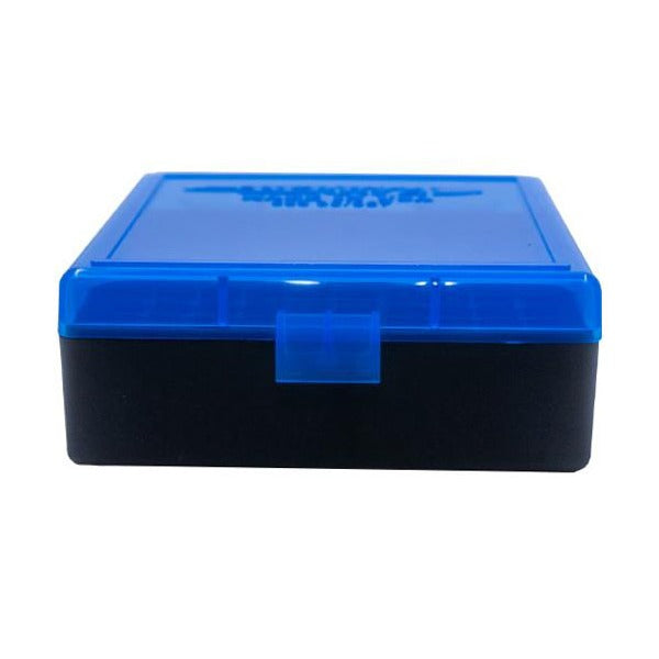 BERRY 38/357 HINGED-TOP BOX 100-RND BLUE/BLK 50/c