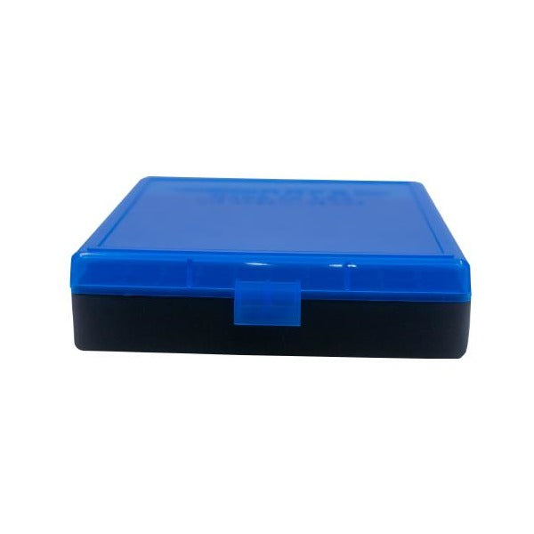 BERRY 10MM/45 HINGED-TOP BOX 100-RND BLUE/BLK 50/c
