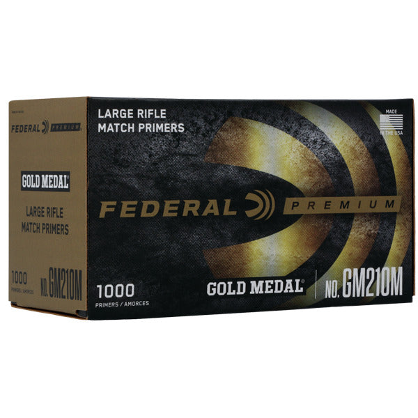 Federal Premium Gold Medal Match Large Rifle Primers Box of 1000