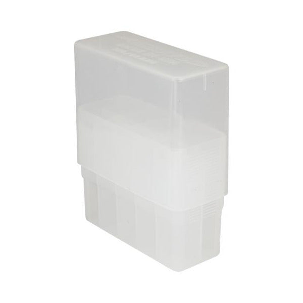 BERRY 50 BMG SLIP-TOP BOX 10-ROUND CLEAR 25/cs
