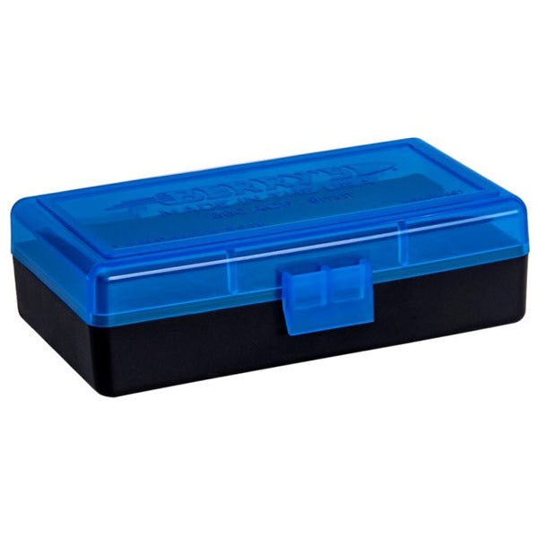 BERRY 380/9MM HINGED-TOP BOX 50-RND BLUE/BLK 50/cs