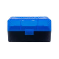 BERRY 222/223 HINGED-TOP BOX 50 RND-BLUE/BLK 50/cs