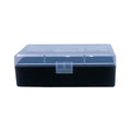 BERRY 44/45LC HINGED-TOP BOX 50-RND CLEAR/BLK 50/c