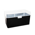BERRY ULTRA MAG HINGE-TOP BOX 50rd CLEAR/BLK 30/cs