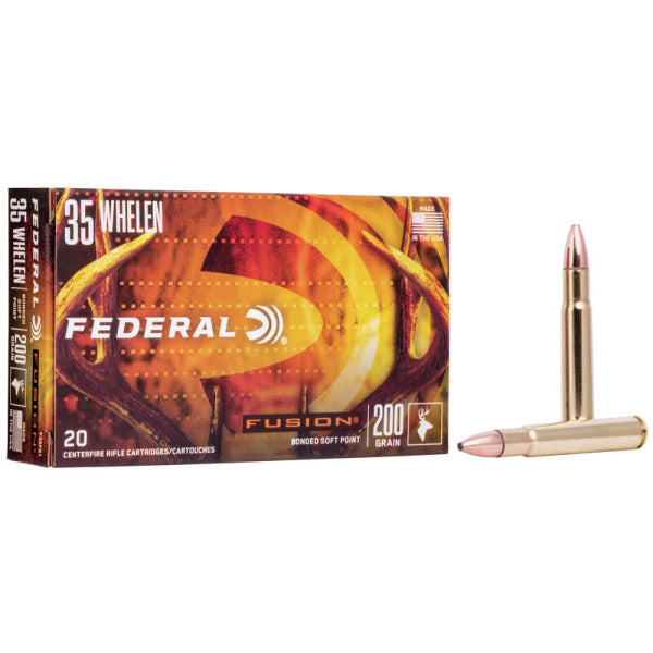 Federal Premium Fusion 35 Whelen Ammunition 200 Grain Polymer Tip Box of 20