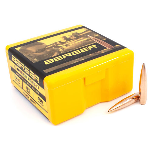 Berger Hybrid Target 28 Caliber, 7mm (.284 Diameter) Bullets 180 grain Boat Tail Hollow Point Box of 100