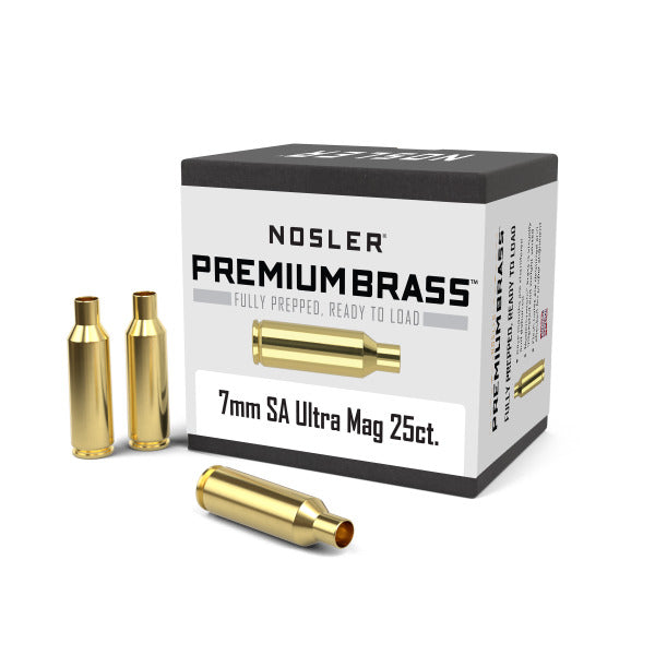 Nosler 7mm Remington SAUM (Short Action Ultra Magnum) Brass Box of 25