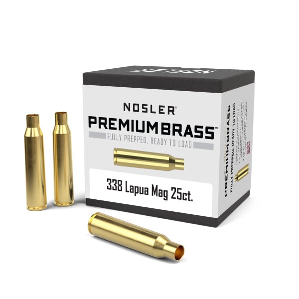 Nosler 338 Lapua Magnum Brass Box of 25