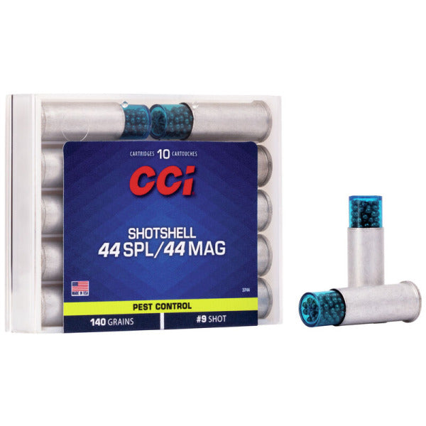 CCI Shotshell 44 Special Ammunition 140 Grain #9 Shot Box of 10