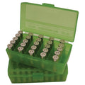 MTM PISTOL FLIP-TOP 50rd 38S-357M/CLR-GREEN 24/C