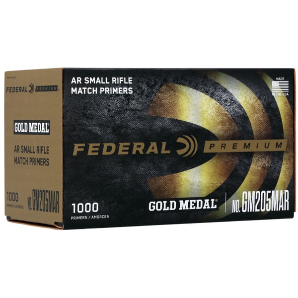 Federal Premium Gold Medal Match AR Small Rifle Primers Box of 1000