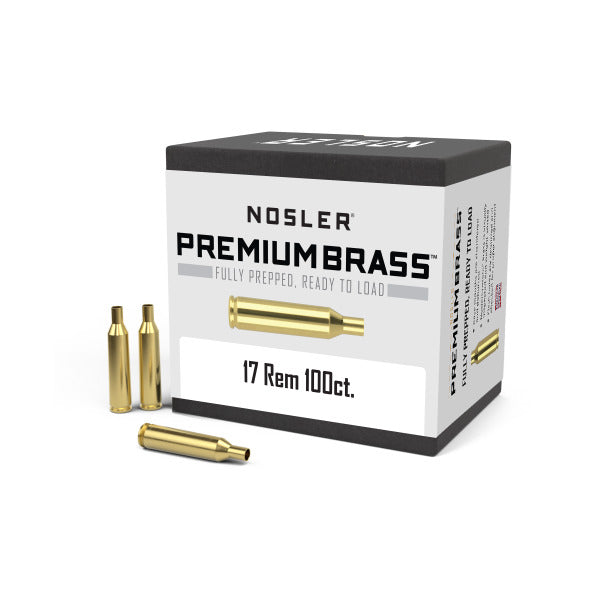 Nosler 17 Remington Brass Box of 100