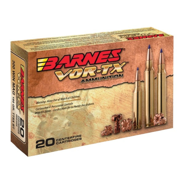 Barnes VOR-TX 35 Whelen Ammunition 180 Grain Polymer Tip Box of 20