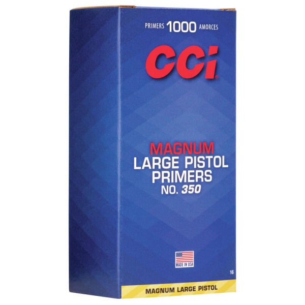 CCI #350 Large Pistol Magnum Primers Case of 5000