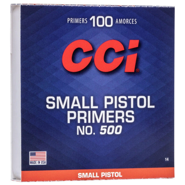 CCI #500 Small Pistol Primers Case of 5000