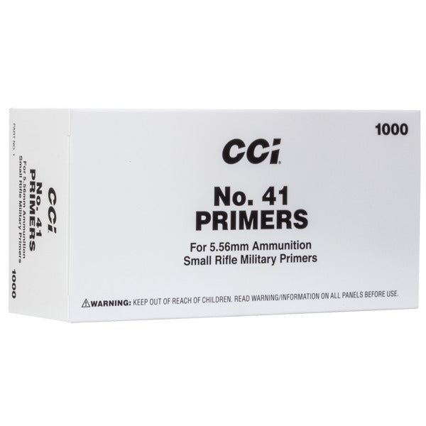 CCI #41 5.56mm NATO-Spec Small Rifle Primers Case of 5000