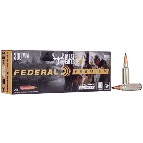 Federal Premium Trophy Copper 300 WSM (Winchester Short Magnum) Ammunition 180 Grain Polymer Tip Box of 20