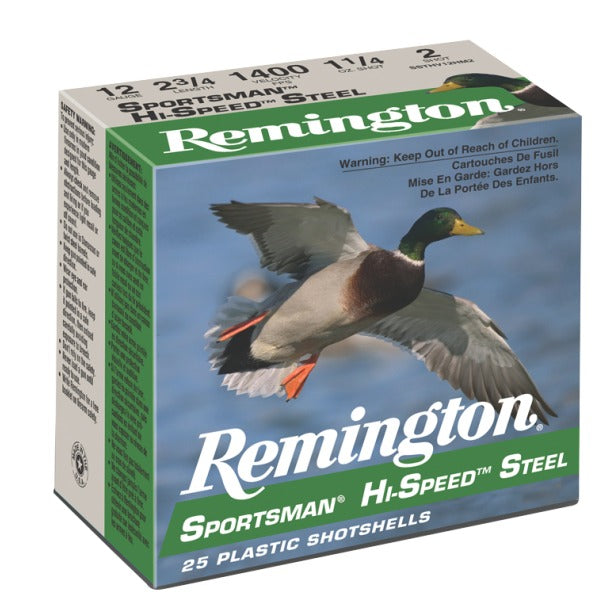 Remington 12 Gauge Ammunition 3" #1 1-1/4 oz 1400 fps Steel Steel Shot Box of 25
